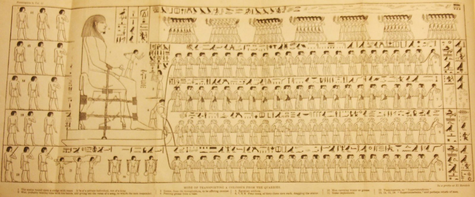 From the wall of the tomb of Djehutihotep